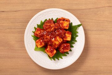 クリームチーズ　キムチ