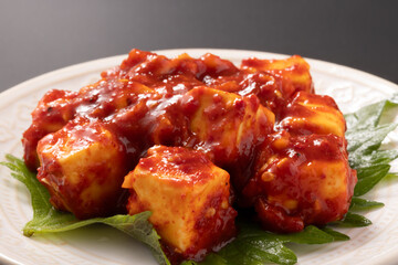 クリームチーズ　キムチ