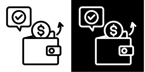 Spending Review  Icon Set White Style Collection