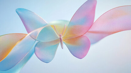 Iridescent Butterfly with Delicate Wings and Ethereal Beauty