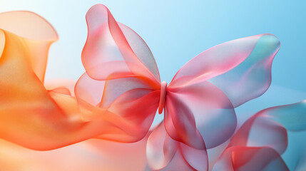 Iridescent Butterfly with Delicate Wings and Ethereal Beauty