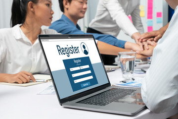 Online registration form for brisk form filling on the internet website