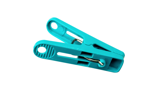 clothespin on white background isolated