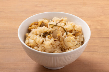 帆立と昆布の炊き込みごはん