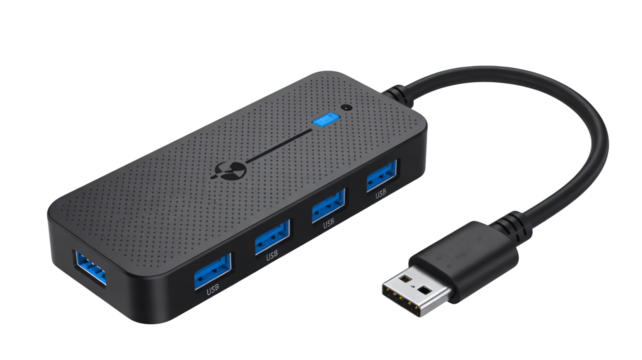 Professional USB hub provides multiple connectivity for accessories