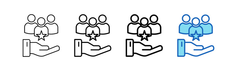 Privilege outline style icon