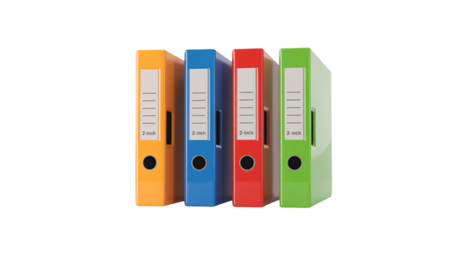 Organize your life with vibrant, modern binders for efficient storage