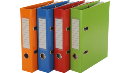 Organized office binders ready for document management and filing