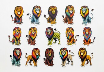 Majestic Lion Artwork Highlighting Unique Features and Designs