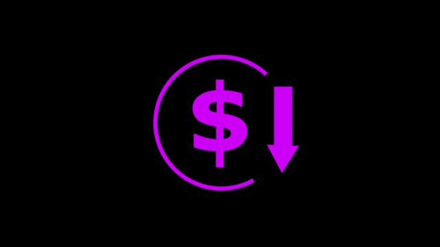 Glucose molecule rotating on white and background animation,.