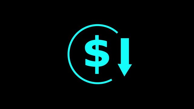Glucose molecule rotating on white and background animation,.
