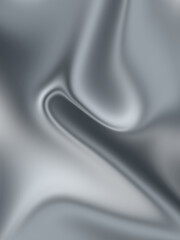 Abstract Silver Metallic Liquid Background Smooth Flowing Chrome Texture Wallpaper Design