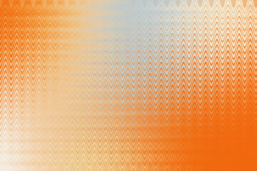 Illustration of abstract orange and white gradient background with zigzag pattern effect