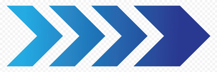 Abstract blue road moving dynamic symbols. Road lines arrow zigzag chevron speeds flat style. pointer, speed direction, road caution, military, navigation sign isolated on white background. EPS 10.