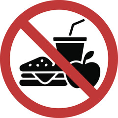 No food sign