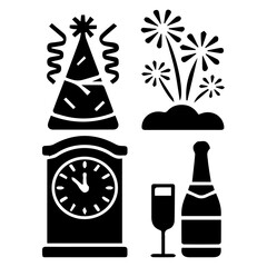 New Year Icons