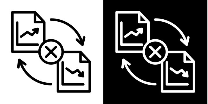 Data Manipulation  Icon Set White Style Collection
