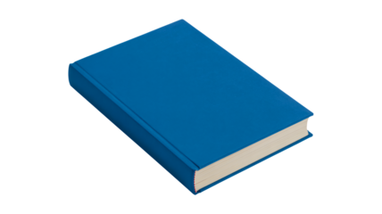 Elegant blue hardcover book ready for your next story or knowledge