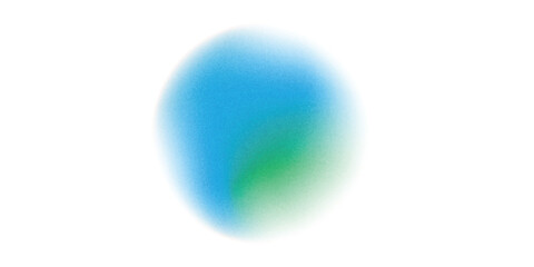 Gradient background, color gradation circle with grain noise texture, vector abstract watercolor holographic blur. Color gradient soft blend mesh of blue iridescent colors