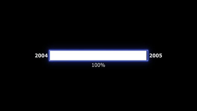 New year 2004 to 2005 loading concept. Year change concept.New Year with stunning visuals that capture the magic and excitement of new beginnings
