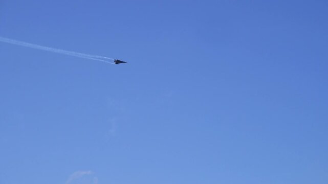 Indian Air Force fighter aircraft at an Air Drill Show in Guwahati Assam India 1