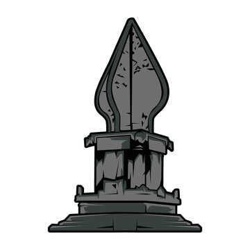 traditional Javanese mountain monument, Indonesia