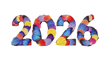 Colorful butterfly wing and petal 2026