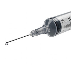 syringe isolated on white