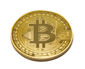 gold coin with dollar sign,Bitcoin