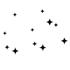 vector silhouettes of bats