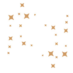 golden stars on white background