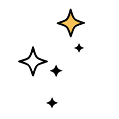 Obraz premium black star icon
