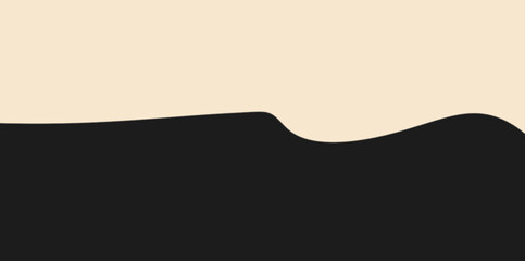 Subtle Minimalist Wavy Bottom Border Vector Illustration. Gentle, low-amplitude wave form along the dividing line. abstract vector illustration background.