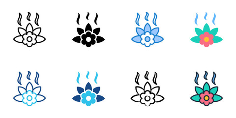 Scent icon set multiple style collection 
