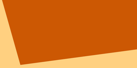 Minimalist Warm Orange Border Vector Illustration Background. A simple, vibrant burnt orange background framed by thin, pale yellow borders on the left and bottom sides.