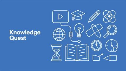 Back to school concept background with icons and vector elements