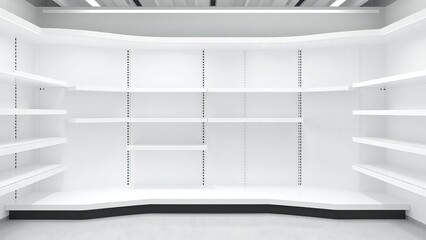 empty shelf with shelves