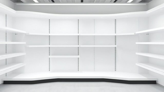 empty shelf with shelves