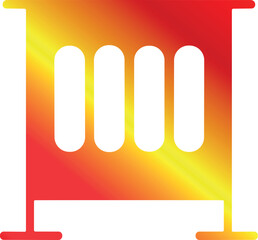 Radiator vector illustration with transparent background and isolated element