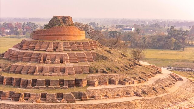 Keshariya Stupa in Bihar is one of the tallest and oldest Buddhist stupas, known for its massive structure, historic significance and peaceful surroundings that reflect the ancient legacy of Lord Budd