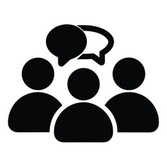 group conversation icon vector.eps