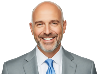 Smiling Professional Businessman Confident Leader Executive Happy Entrepreneur Mature Male Portrait