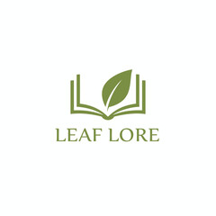 A logo shows an open book with a leaf inside, and the words "LEAF LORE" written below