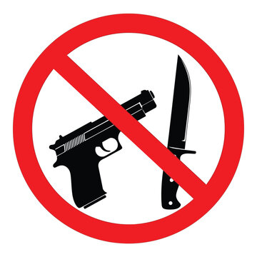 No weapons allowed