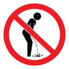 No urinating sign
