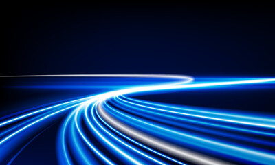 Abstract speed Business Start up launching product with Electric car and city concept Hitech communication concept innovation background,  vector design