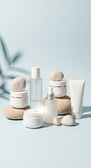 Minimalist Skincare Beauty Setup