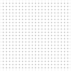Minimal seamless square dot grid pattern in black and white with geometric layout.