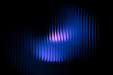 Abstract Blue and Purple Light Swirl Against Dark Background graphic design