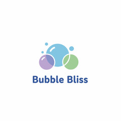 A logo features overlapping colorful circles evoking a bubble-like effect, accompanied by text below